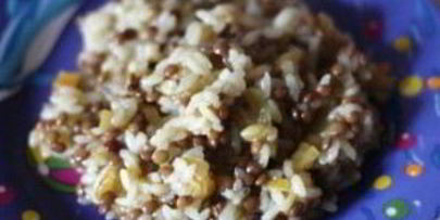 плов с чечевицей