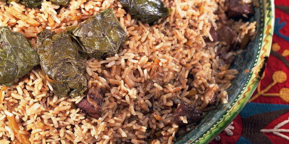 Рецепт плов с долмой