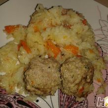 Рецепт Плов с фрикадельками