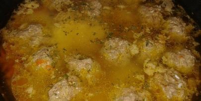 плов с фрикадельками