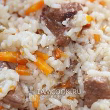 Рецепт Плов с говядиной в казане