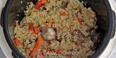 плов с говядиной в мультиварке