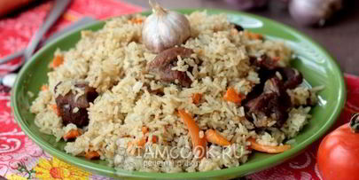 плов с говядиной в мультиварке