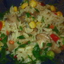 Рецепт Плов с грибами и овощами