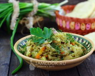 Плов с грибами в мультиварке