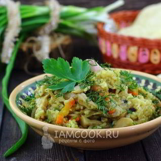 Плов с грибами в мультиварке
