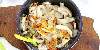 плов с грибами в мультиварке