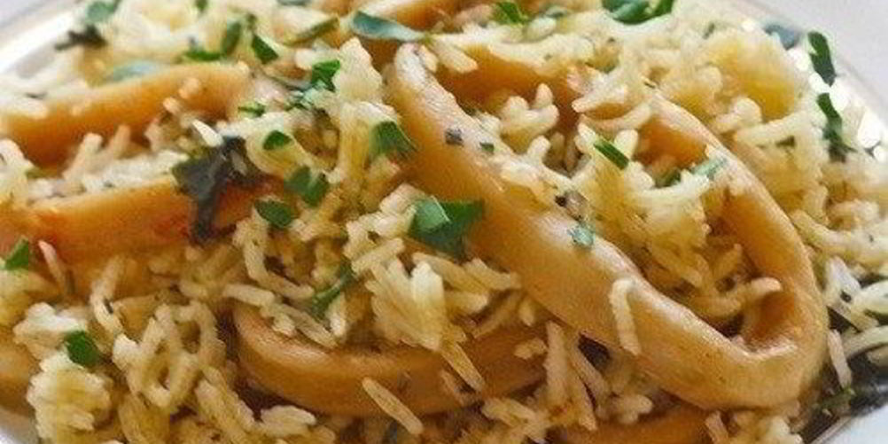 Рецепт плов с кальмарами