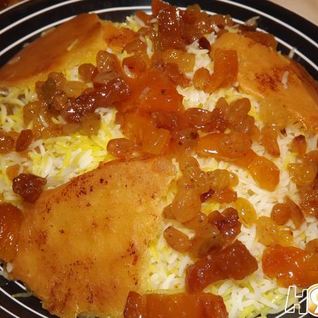 Плов с курагой и изюмом