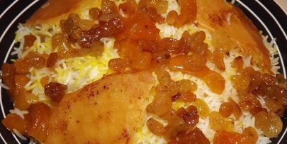 плов с курагой и изюмом