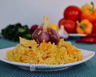 Плов с куриной грудкой