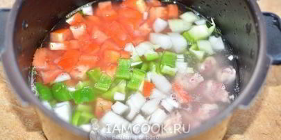 плов с куриными сердечками в мультиварке