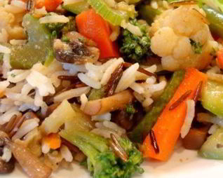 Плов с курицей и кабачками