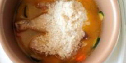 плов с курицей и кабачками