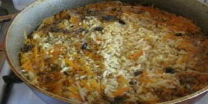 плов с курицей в утятнице