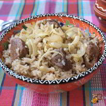 Рецепт Плов с машем и телятиной