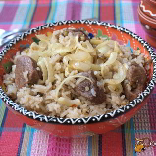 Плов с машем и телятиной