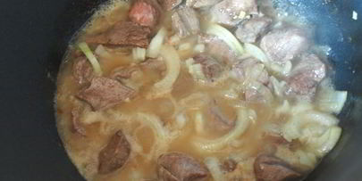 плов с машем и телятиной