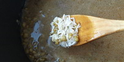 плов с машем и телятиной