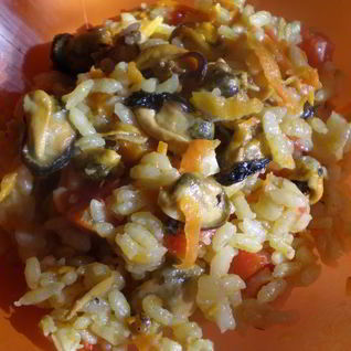 Плов с мидиями