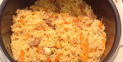 плов с мясом в мультиварке