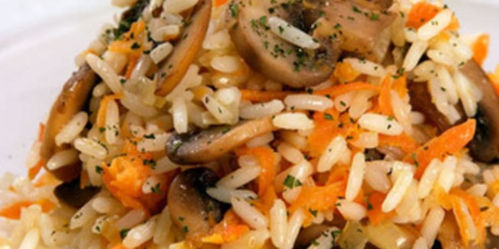 Рецепт плов с шампиньонами