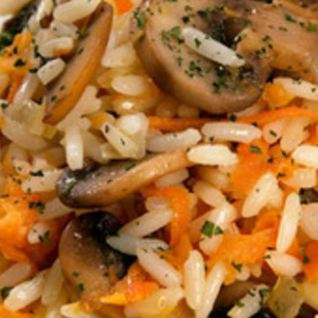 Плов с шампиньонами