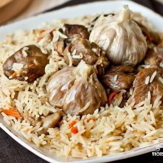 Плов с уткой в казане