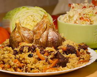 Плов узбекский с говядиной в мультиварке