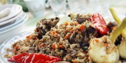 плов узбекский в казане