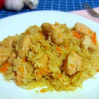 Плов в духовке с курицей