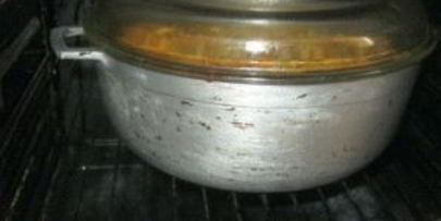 плов в духовке в казане