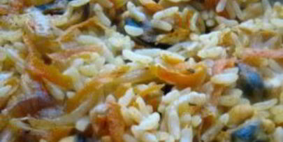 плов в духовке в казане