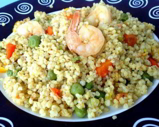 Постный плов из ячневой крупы