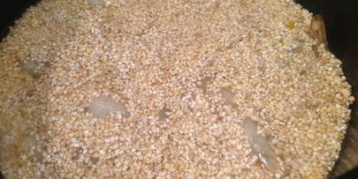 постный плов из ячневой крупы