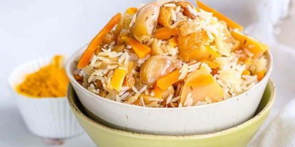 Рецепт постный плов с сухофруктами