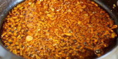 пряный пилав с курицей и вялеными томатами