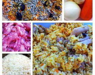 Пряный плов с курицей