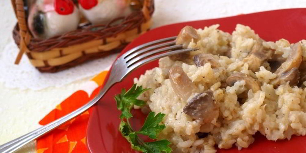 Рецепт шила-плов с шампиньонами