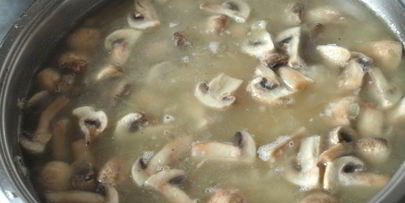 шила-плов с шампиньонами