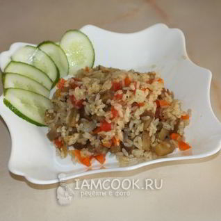 Турецкий плов с баклажанами