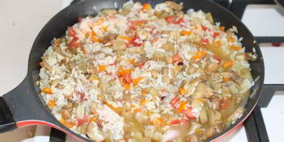 турецкий плов с баклажанами