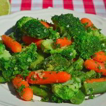 Рецепт Полезный гарнир из брокколи и моркови