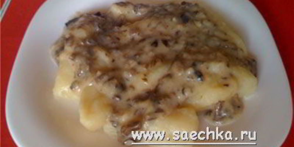 Рецепт постные картофельные клецки с грибами