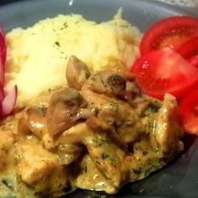 Рецепт Фрикасе из курицы с грибами