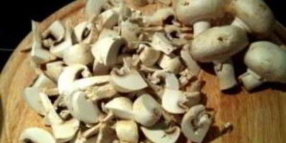 фрикасе из курицы с грибами