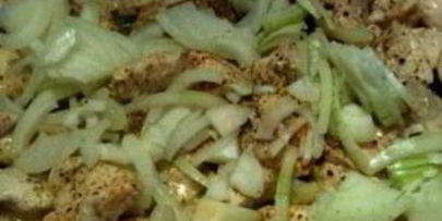 фрикасе из курицы с грибами