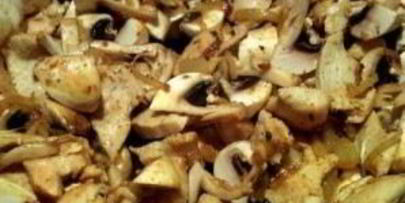 фрикасе из курицы с грибами