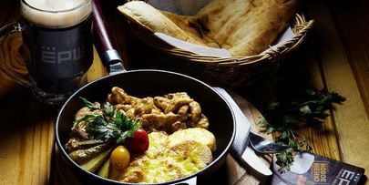 фрикасе из курицы с картофелем