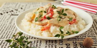 фрикасе из курицы с овощами